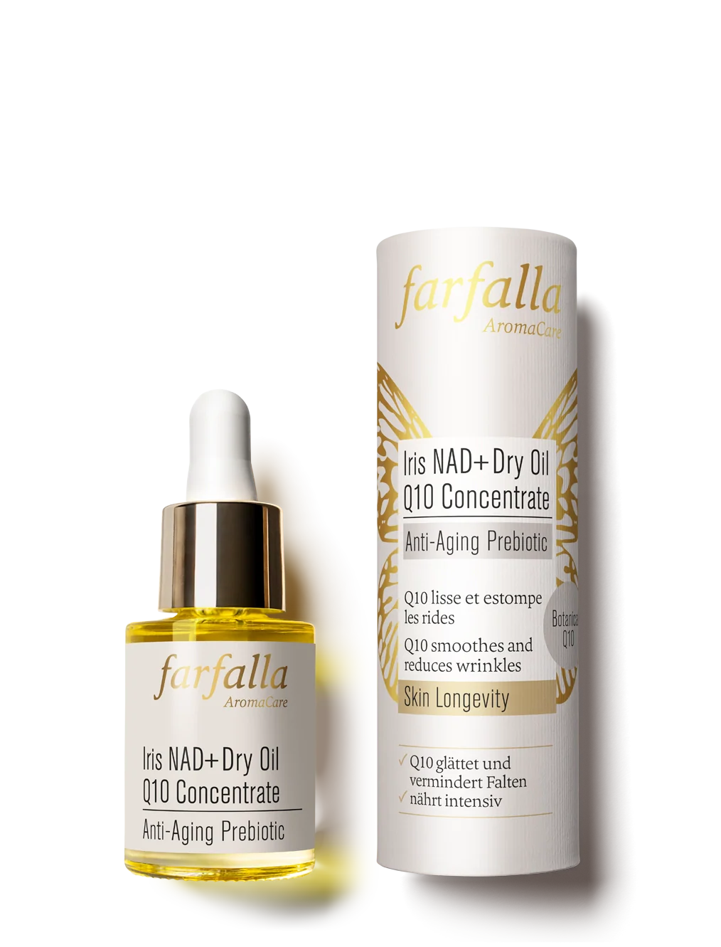 Dry Oil Q10 Concentrate Iris NAD+ Anti-Aging Prebiotic